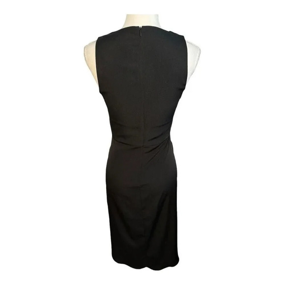 Bar III Women’s Size XS Black Tie Front V-Neck‎ Shift Dress - Picture 3 of 6